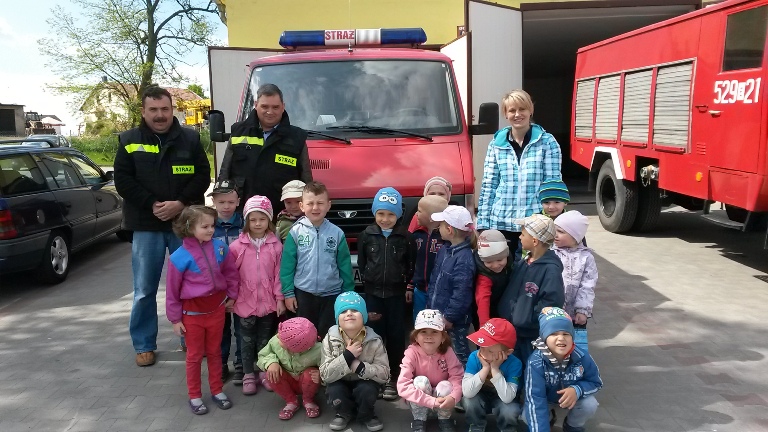 Wizyta przedszkolaków w Straży Pożarnej- 18.05.15