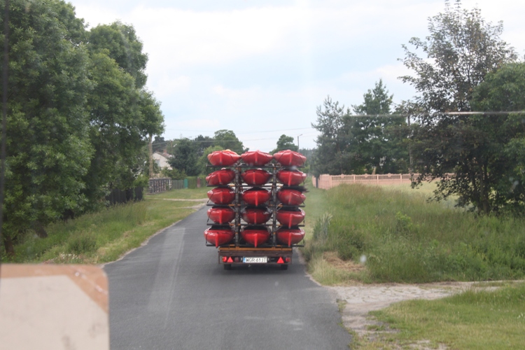 Spływ kajakowy kl. I Gimnazjum- 19.06.2015r