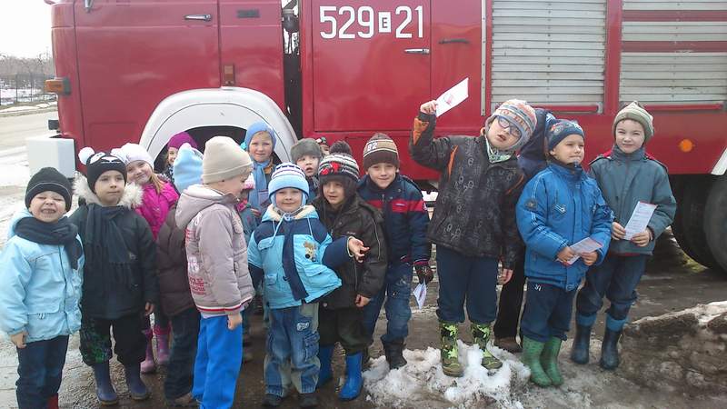 Z wizyt w instytucjach Sadkowic - grupa 0c